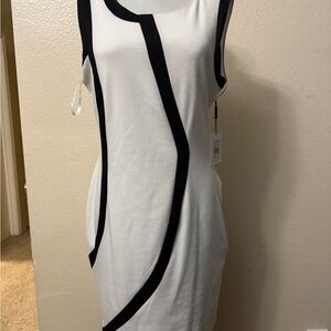 Calvin Klein Black and White Mini Dress